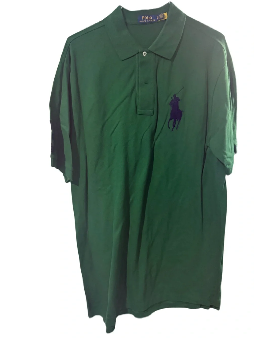 Polo Ralph Lauren Classic Green Polo with Navy Logo